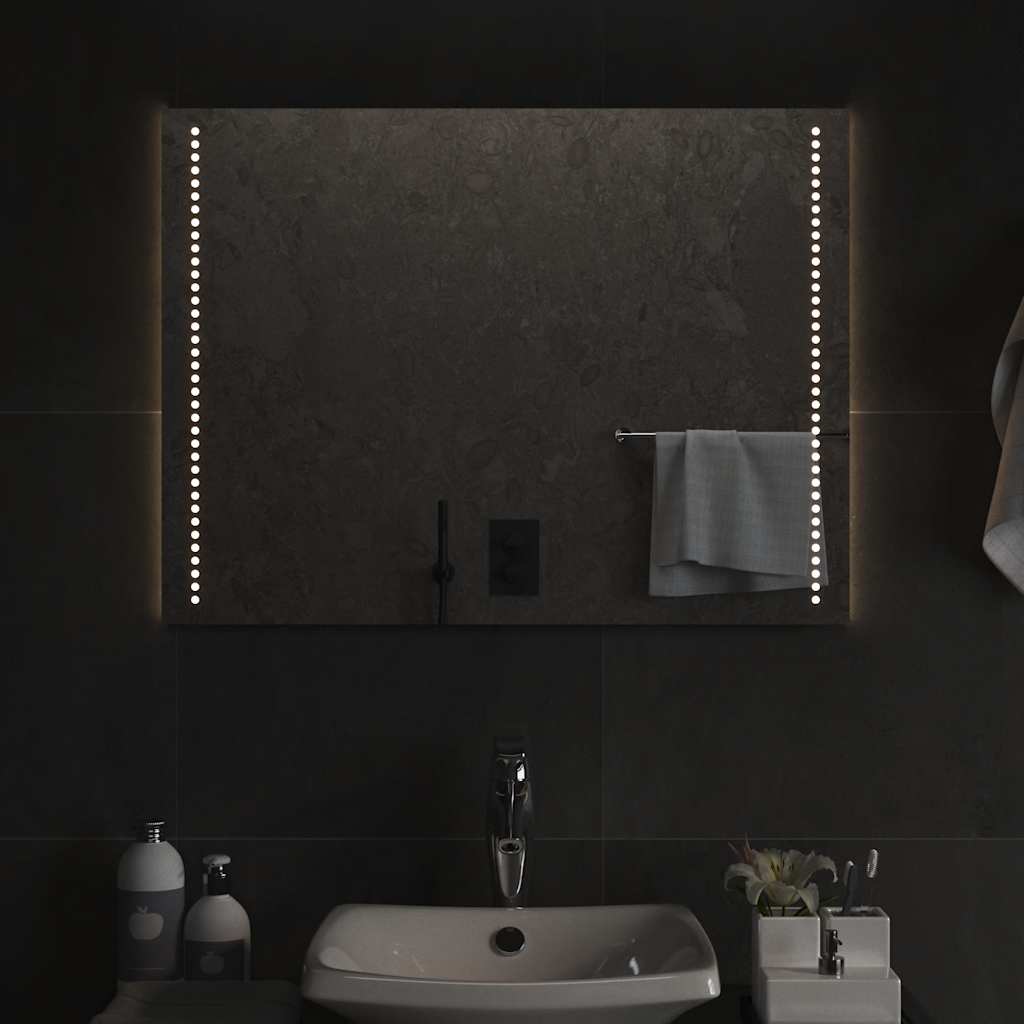 Baderomsspeil med LED 80x60 cm