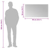 Baderomsspeil med LED 90x50 cm