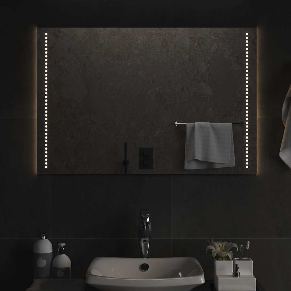 Baderomsspeil med LED 90x60 cm