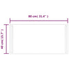 Baderomsspeil med LED 80x40 cm