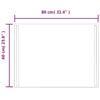 Baderomsspeil med LED 80x60 cm