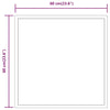 Baderomsspeil med LED 60x60 cm