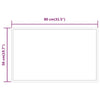 Baderomsspeil med LED 80x50 cm