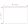 Baderomsspeil med LED 90x60 cm