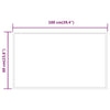 Baderomsspeil med LED 100x60 cm