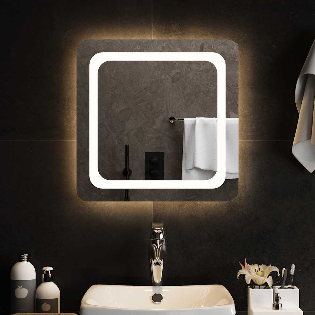 Baderomsspeil med LED 50x50 cm