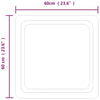 Baderomsspeil med LED 60x60 cm