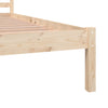 Sengeramme heltre furu 135x190 cm Double