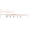 Sengeramme heltre furu 135x190 cm hvit Double
