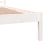 Sengeramme heltre furu 135x190 cm hvit Double