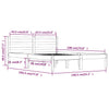 Sengeramme heltre furu 135x190 cm hvit Double