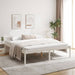 Seniorseng hvit 180x200 cm heltre furu
