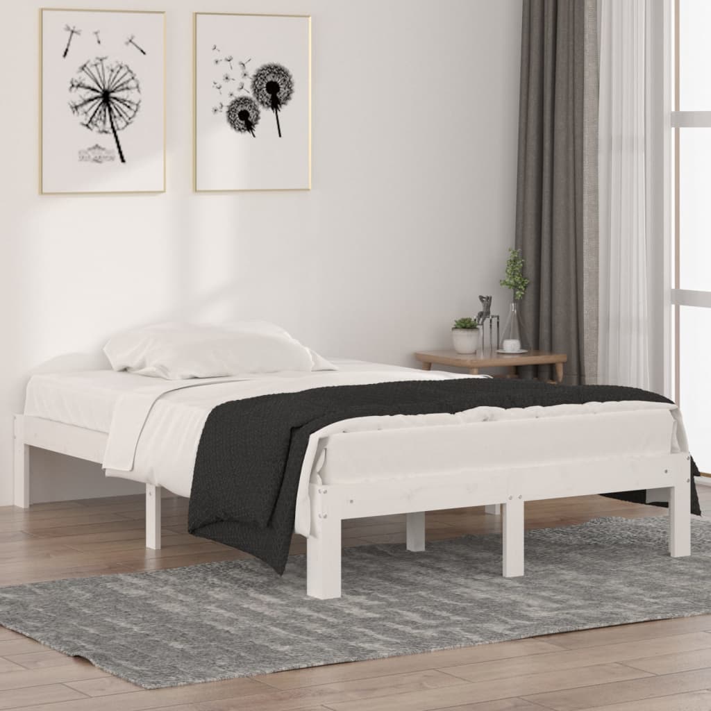 Sengeramme hvit heltre 120x190 cm Small Double