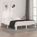 Sengeramme hvit heltre 150x200 cm King Size