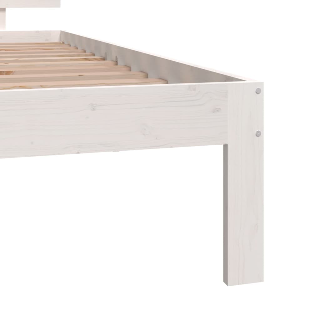 Sengeramme hvit heltre 75x190 cm Small Single