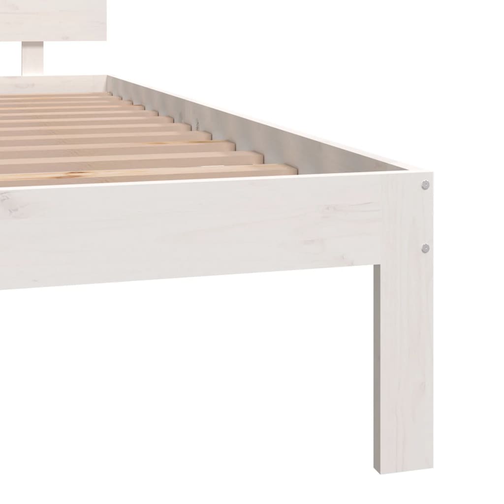 Sengeramme hvit heltre 180x200 cm Super King
