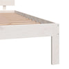 Sengeramme hvit heltre 180x200 cm Super King