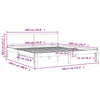 Sengeramme hvit heltre 180x200 cm Super King