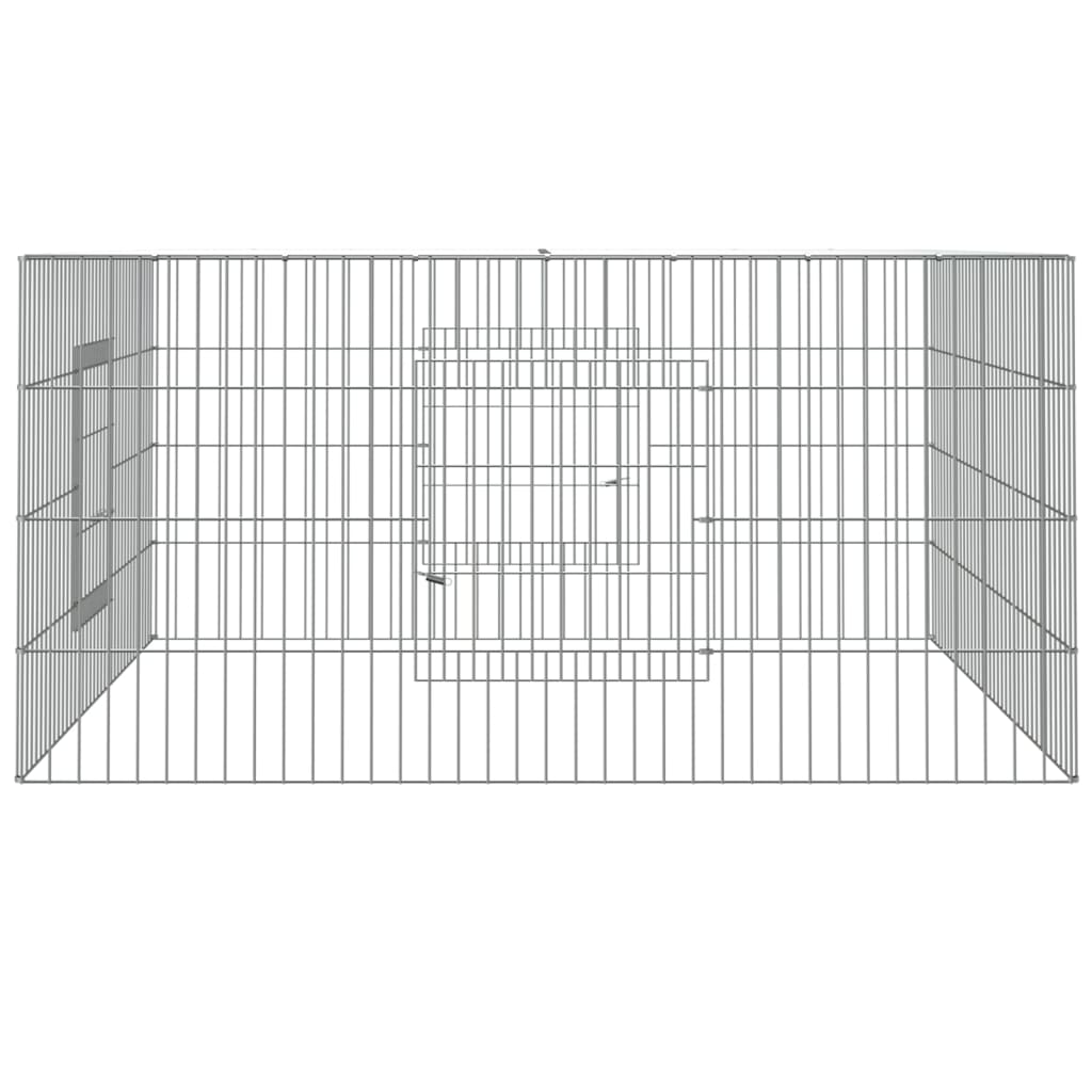 Kaninbur 110x110x55 cm galvanisert jern