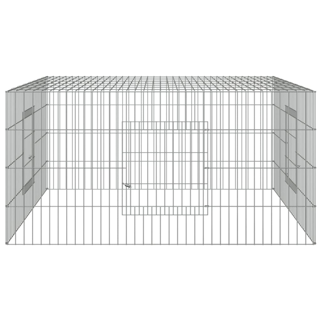 Kaninbur 110x110x55 cm galvanisert jern