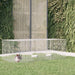 Kaninbur med 3 paneler 163x79x54 cm galvanisert jern