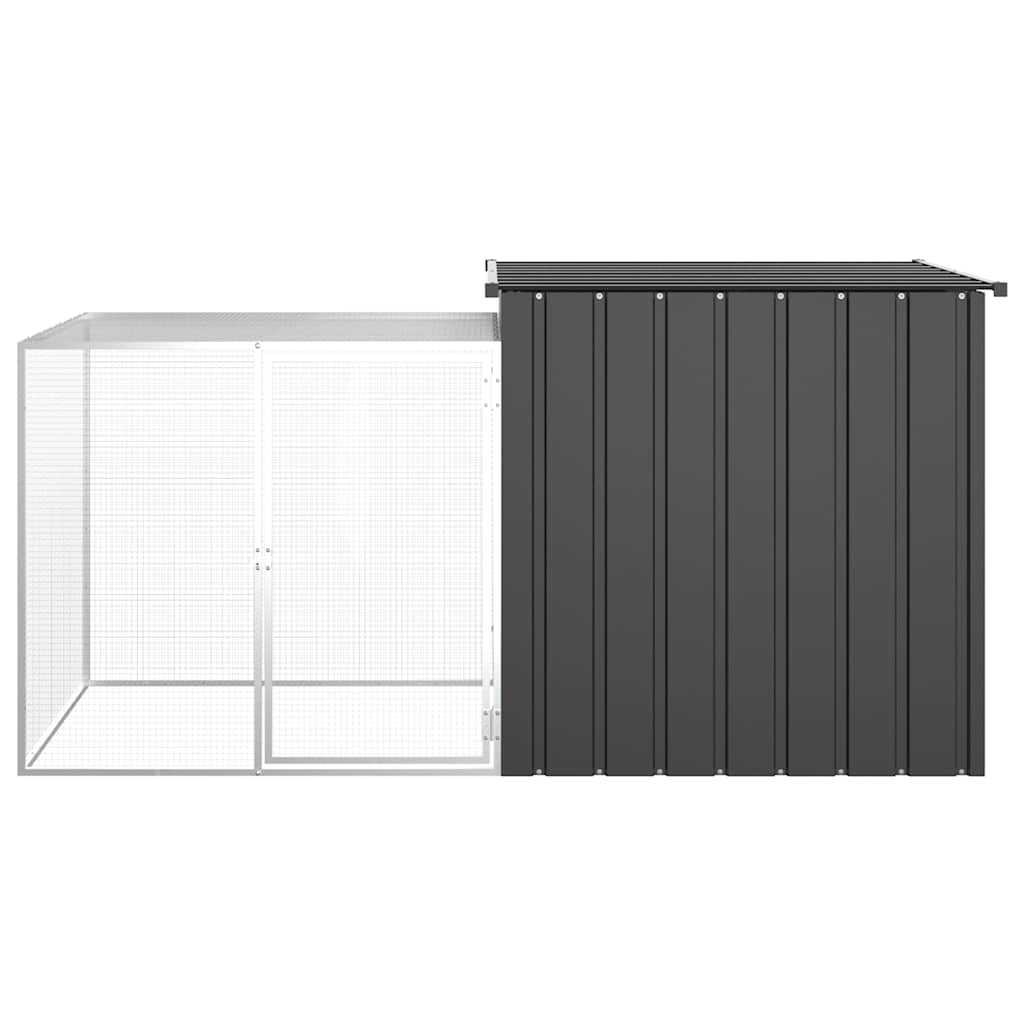 Kyllingbur antrasitt 200x91x100 cm galvanisert stål