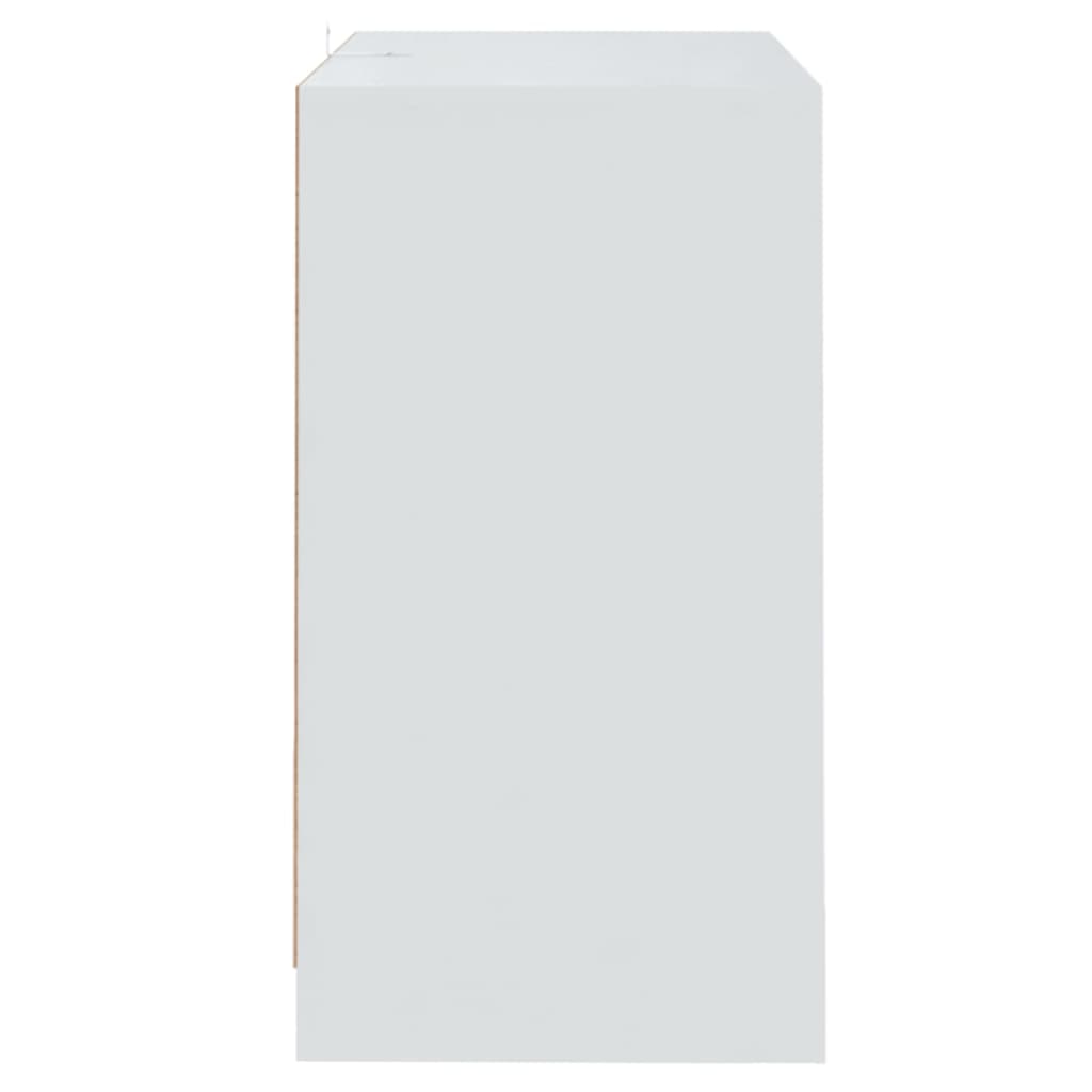 Skjenker 2 stk hvit 70x41x75 cm konstruert tre