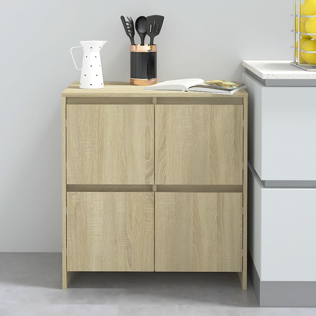 Skjenker 2 stk sonoma eik 70x41x75 cm konstruert tre