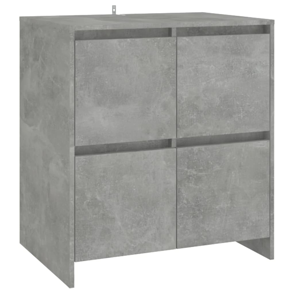 Skjenker 2 stk betonggrå 70x41x75 cm konstruert tre