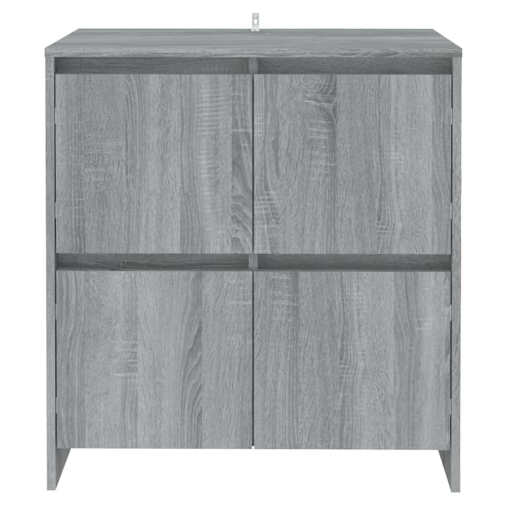 Skjenker 2 stk grå sonoma eik 70x41x75 cm konstruert tre