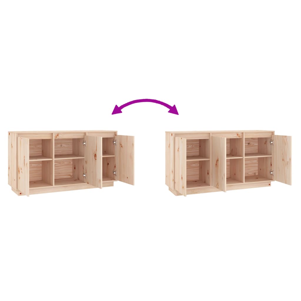 Skjenk 111x34x60 cm heltre furu vidaXL