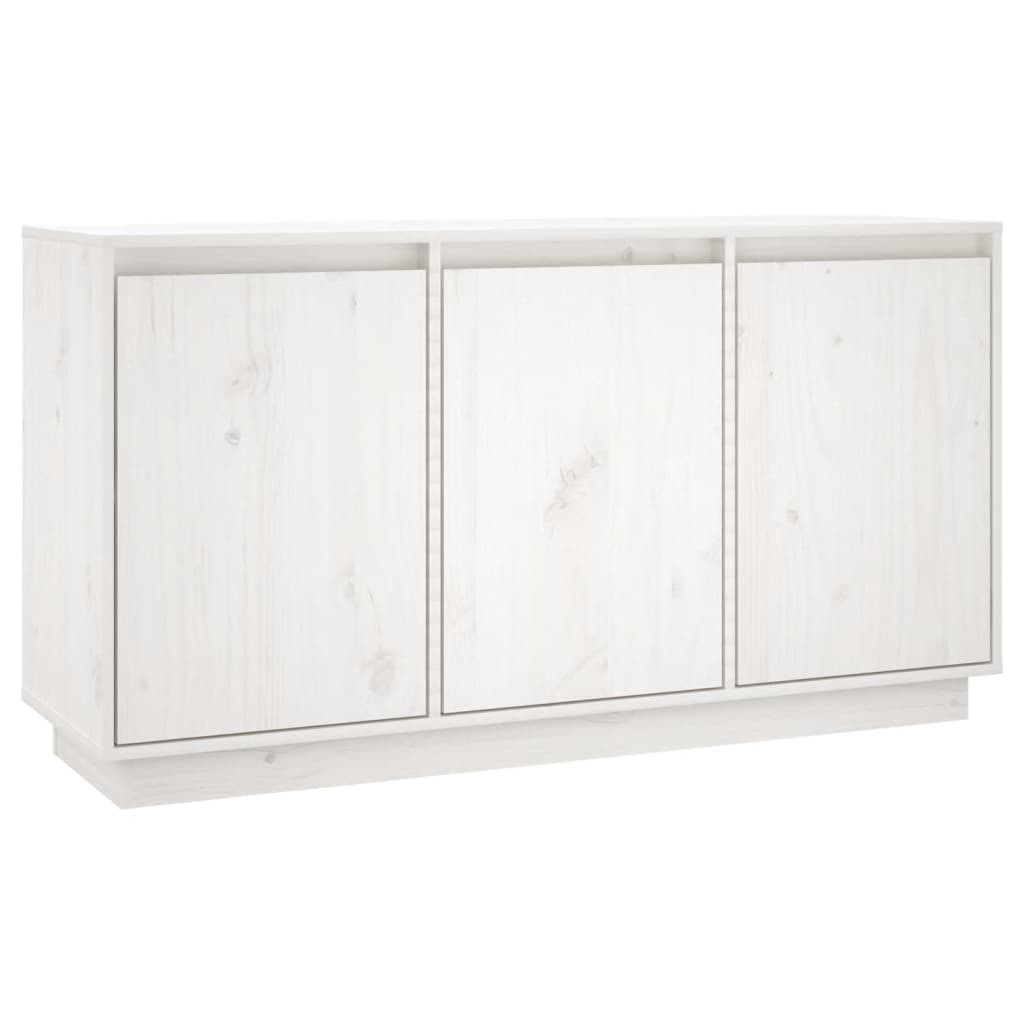 Skjenk hvit 111x34x60 cm heltre furu