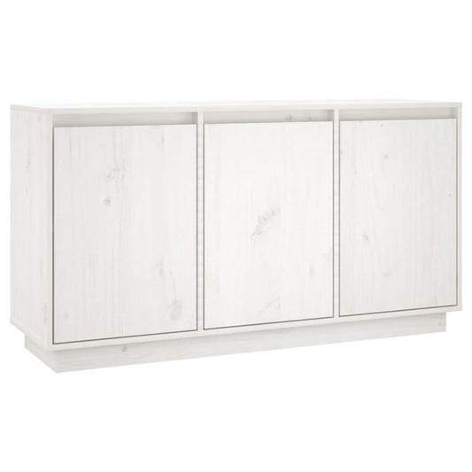 Skjenk hvit 111x34x60 cm heltre furu