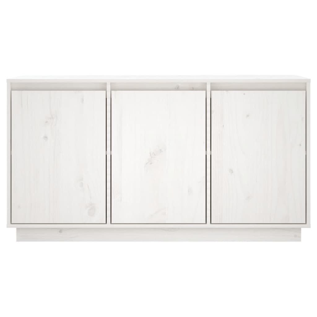 Skjenk hvit 111x34x60 cm heltre furu