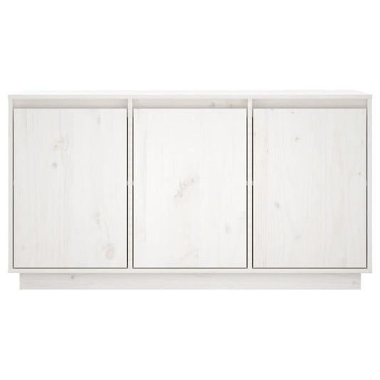 Skjenk hvit 111x34x60 cm heltre furu