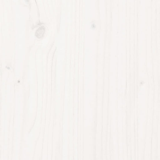 Skjenk hvit 111x34x60 cm heltre furu