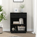 Konsollskap svart 60x34x75 cm heltre furu