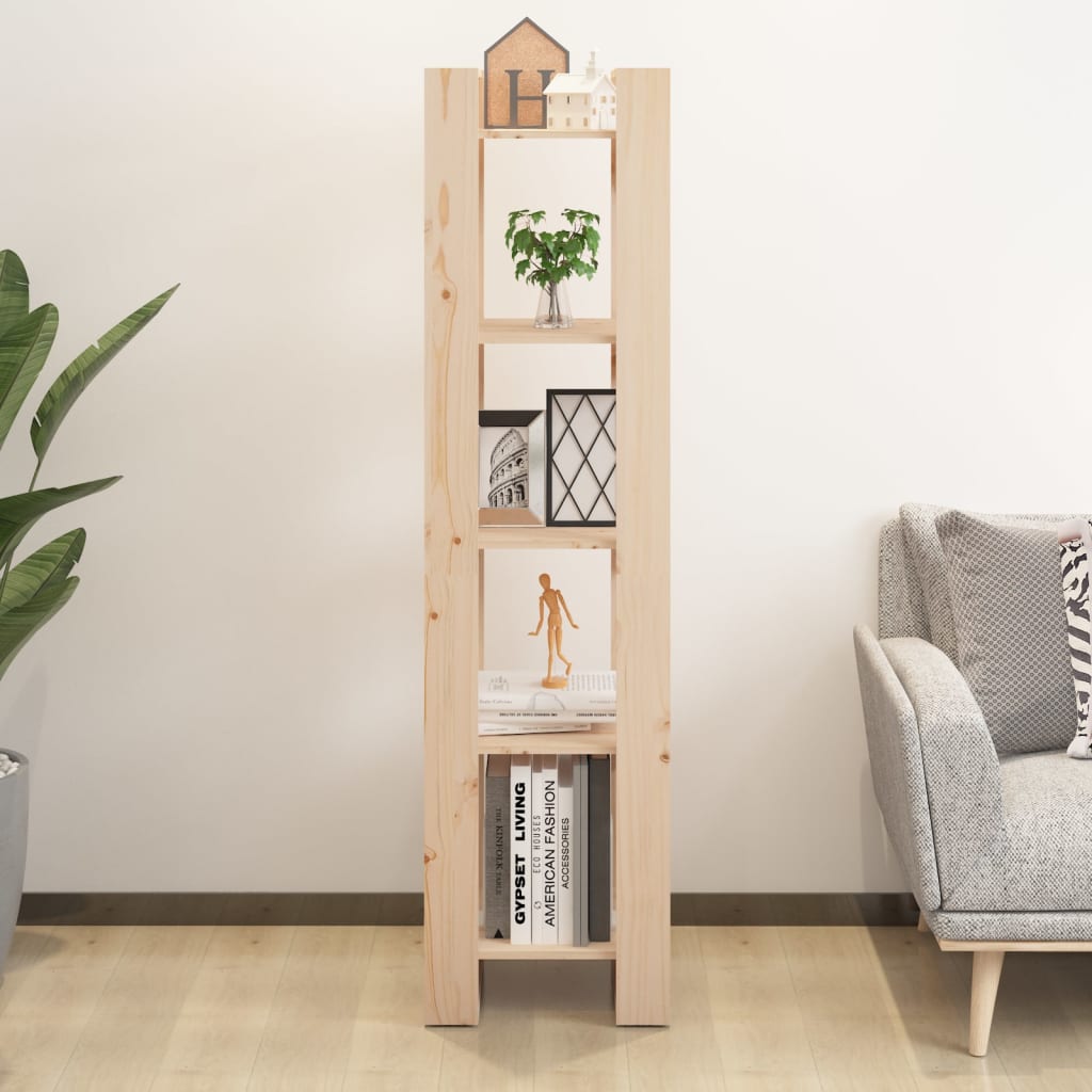 Bokhylle/romdeler 41x35x160 cm heltre furu