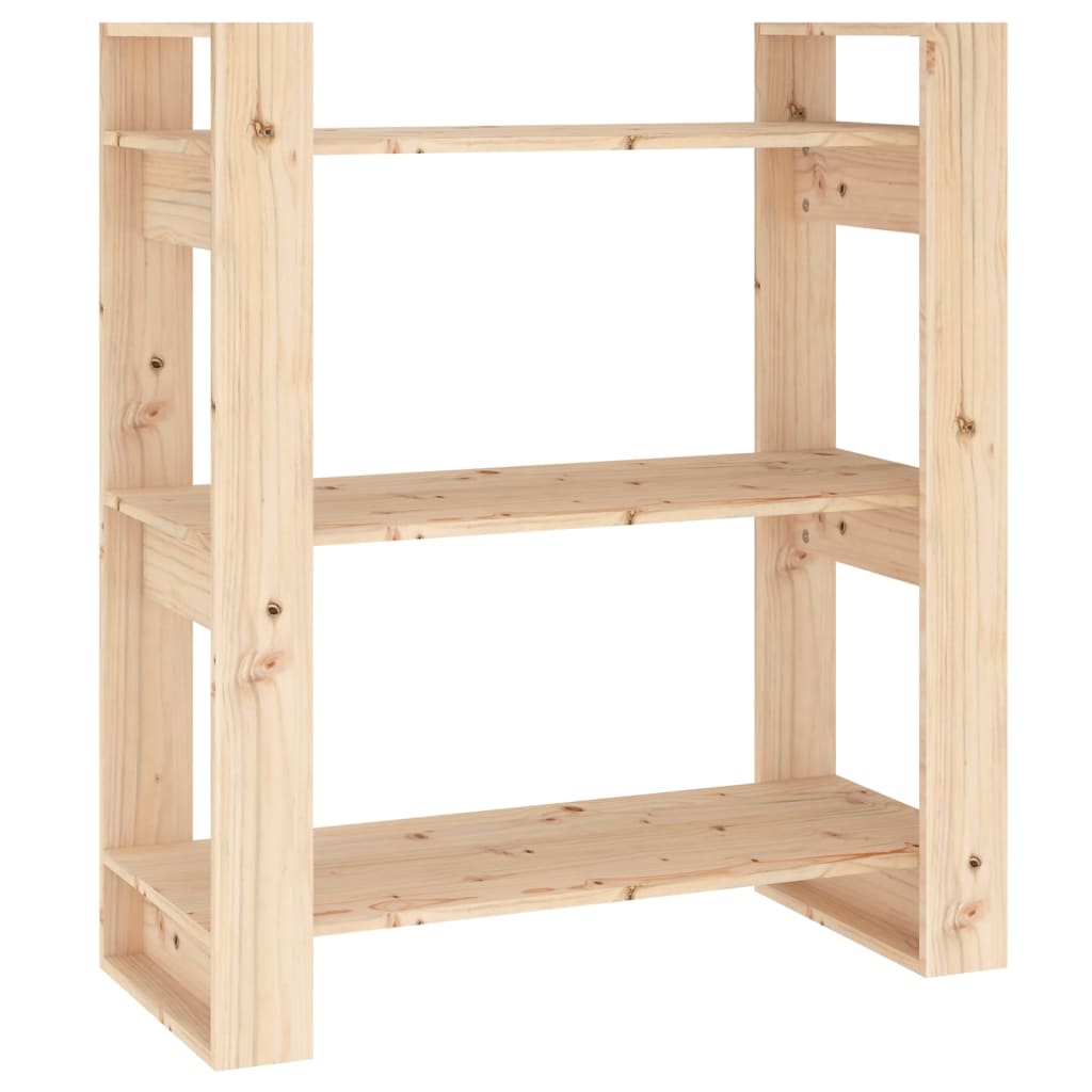 Bokskap/romdeler 80x35x91 cm heltre furu