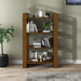 Bokhylle/romdeler honningbrun 80x35x125 cm heltre