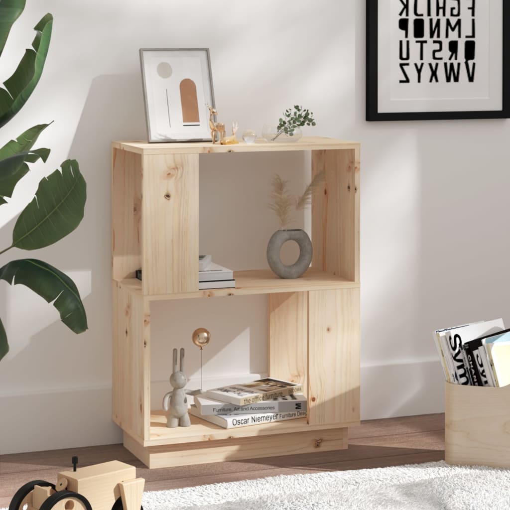 Bokhylle/romdeler 51x25x70 cm heltre furu