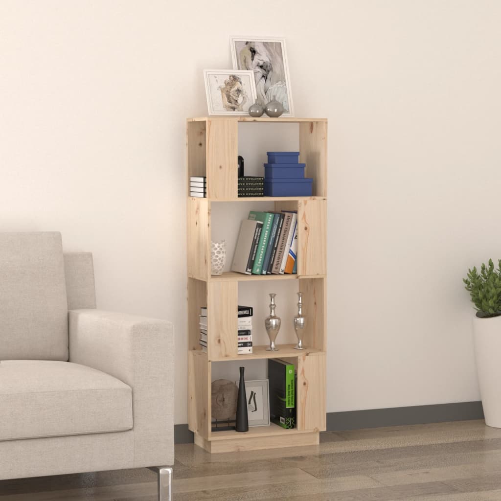 Bokhylle/romdeler 51x25x132 cm heltre furu
