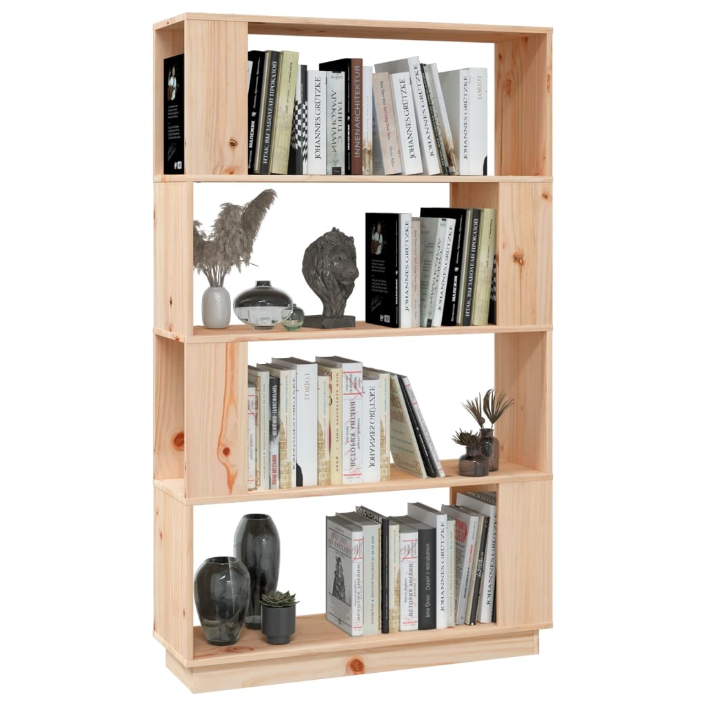 Bokhylle/romdeler 80x25x132 cm heltre furu