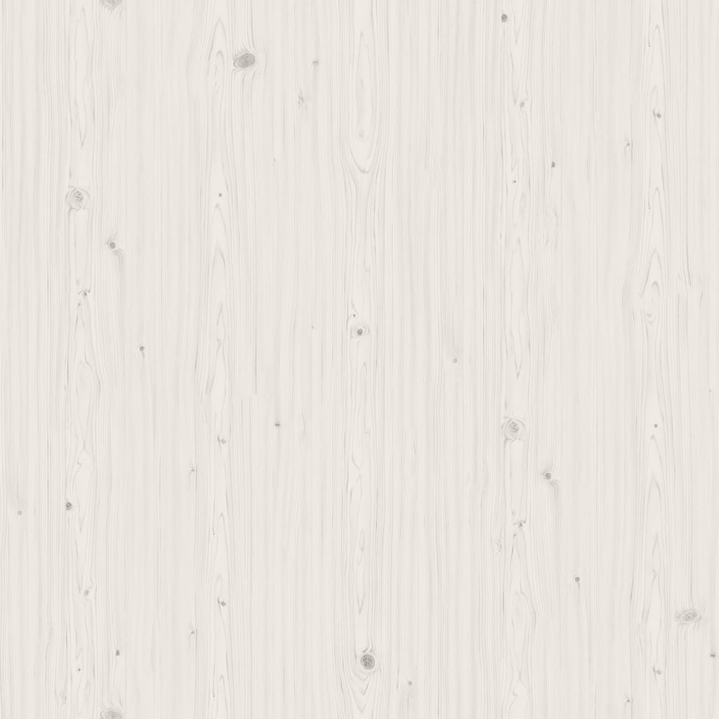 Bokhylle/romdeler hvit 80x25x132 cm heltre furu