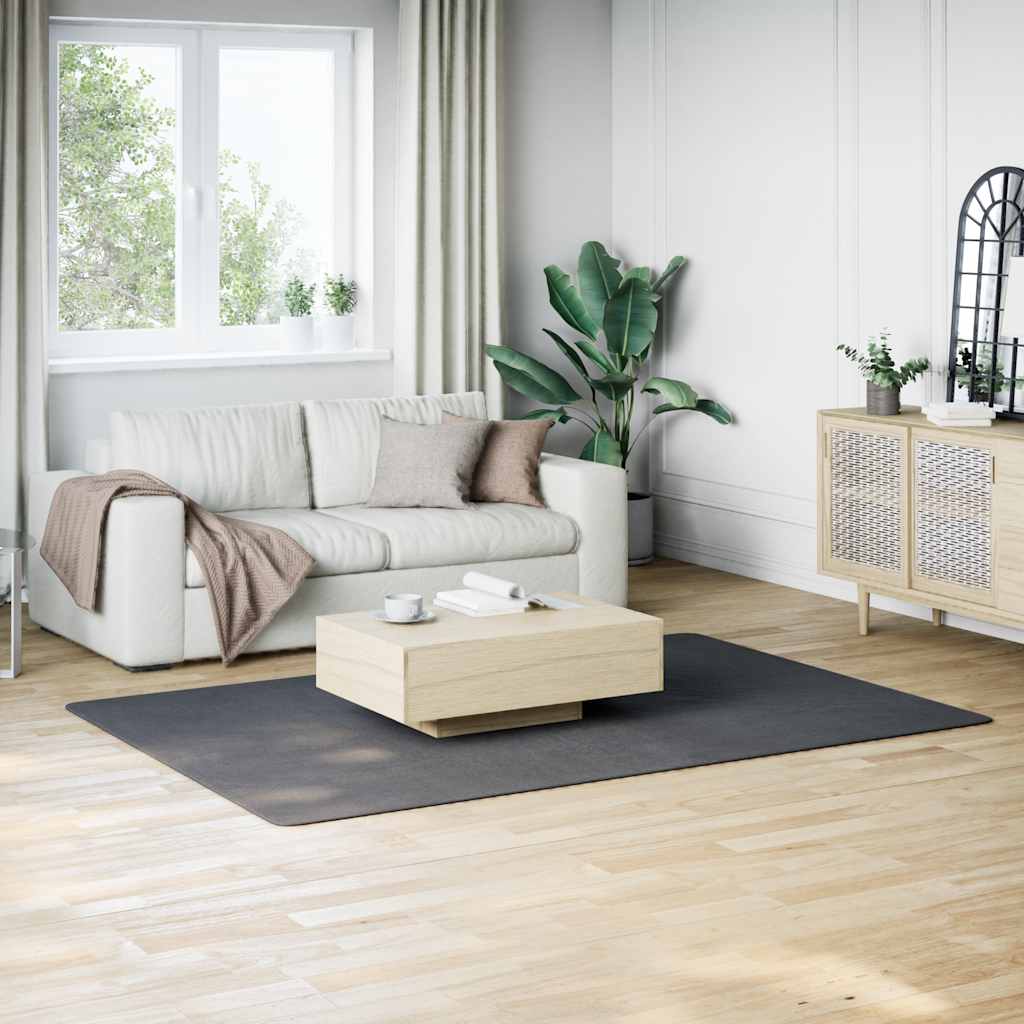 Vaskbart teppe mykt kort lugg 160x230 cm sklisikkert antrasitt