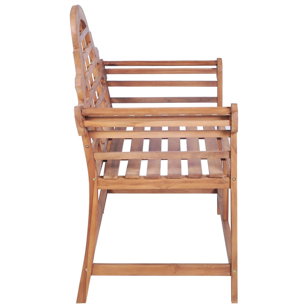 Hagebenk 127x58,5x92,5 cm heltre teak