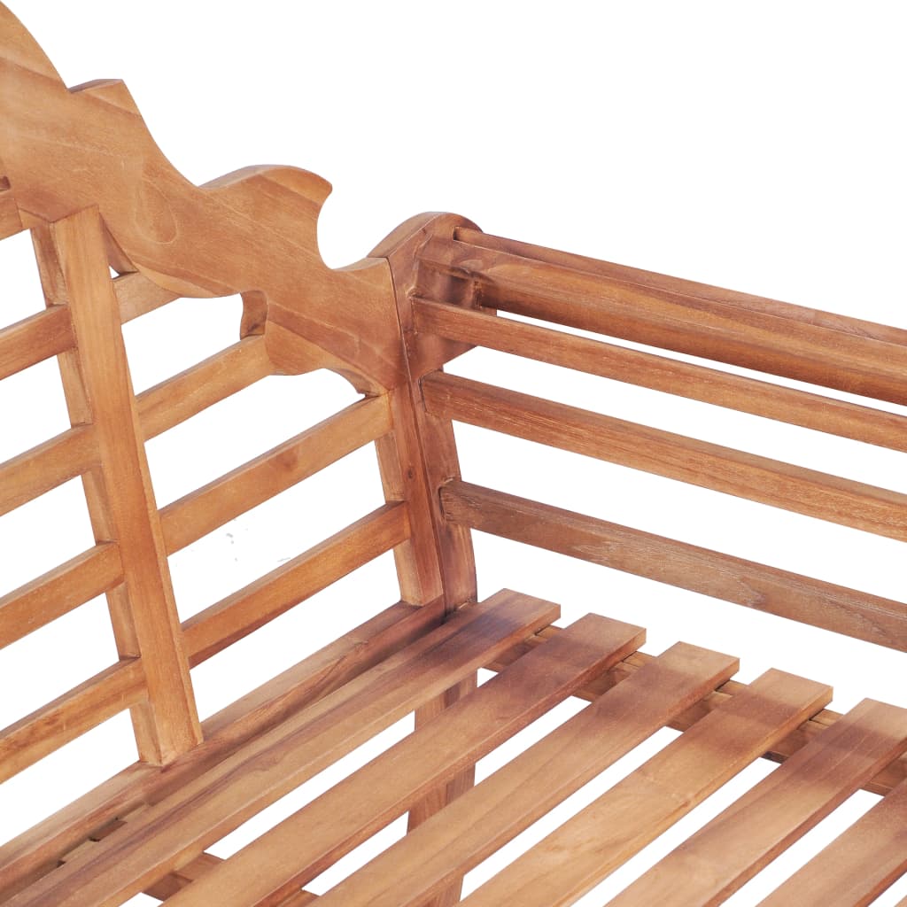 Hagebenk 127x58,5x92,5 cm heltre teak