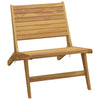 Hagestol med fotstøtte heltre teak