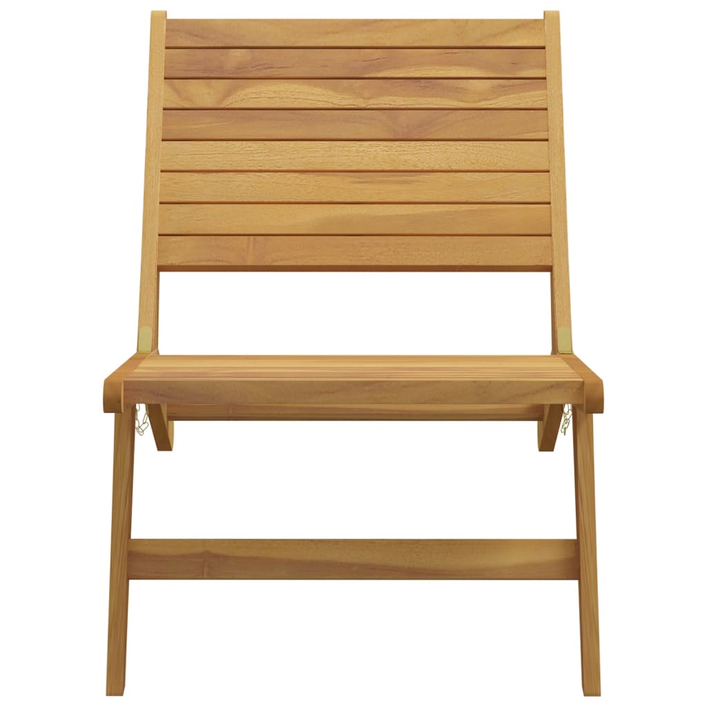 Hagestol med fotstøtte heltre teak