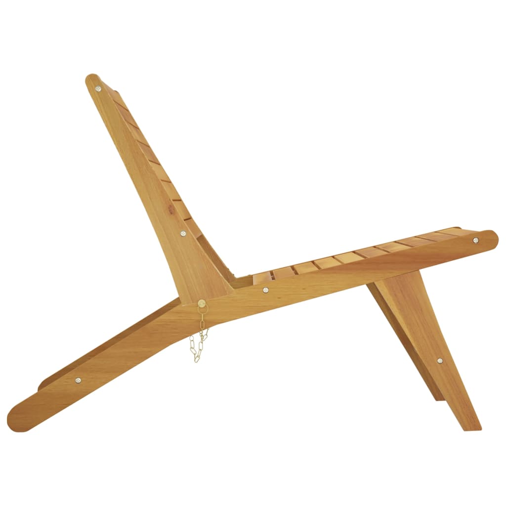 Hagestol med fotstøtte heltre teak